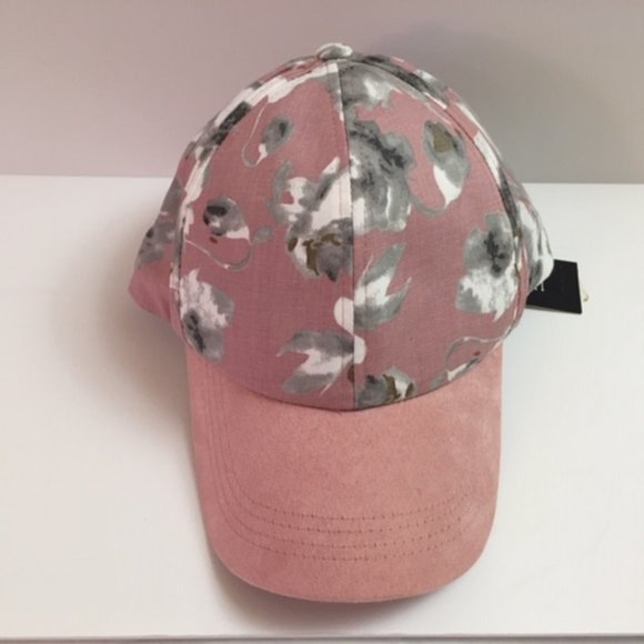 Inc Floral Suede Baseball Cap - Picture 5 of 5